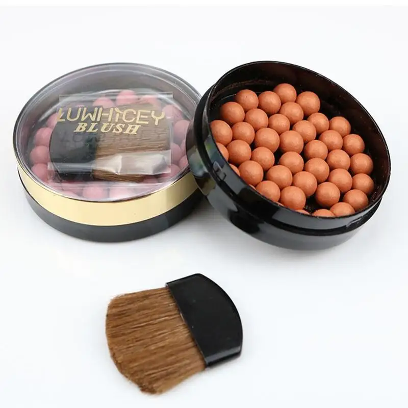 Немой щек красный шар Румяна Тени для век ремонт классический мяч три в одном