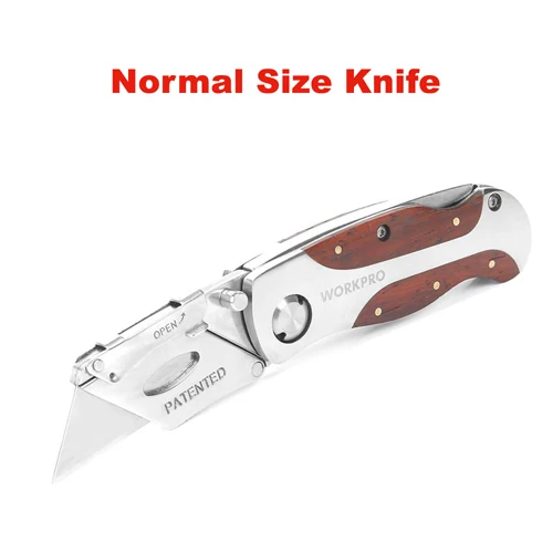 WORKPRO-Folding-Knife-Heavy-Duty-Knife-Pipe-Cutter-Stainless-Steel-Utility-Knife-with-Red-Rosewood-Handle