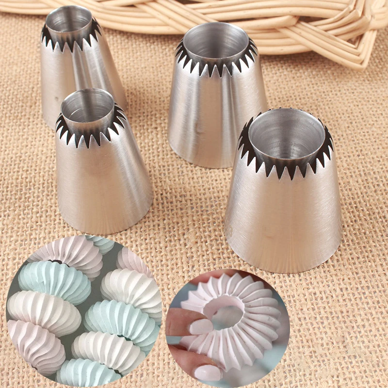 1-2pcs Nozzles For Confectionery Cake Tools Stainless Steel Pastry And Bakery Accessories Baking Accessories And Tools 1-2pcs Nozzles For Confectionery Cake Tools Stainless Steel Pastry And Bakery Accessories Baking Accessories And Tools