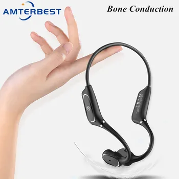 

AMTERBEST H11 Wireless Headphone Bone Conduction Bluetooth Earphone HD Stereo Handphone Sports Waterproof for Android IOS Phones