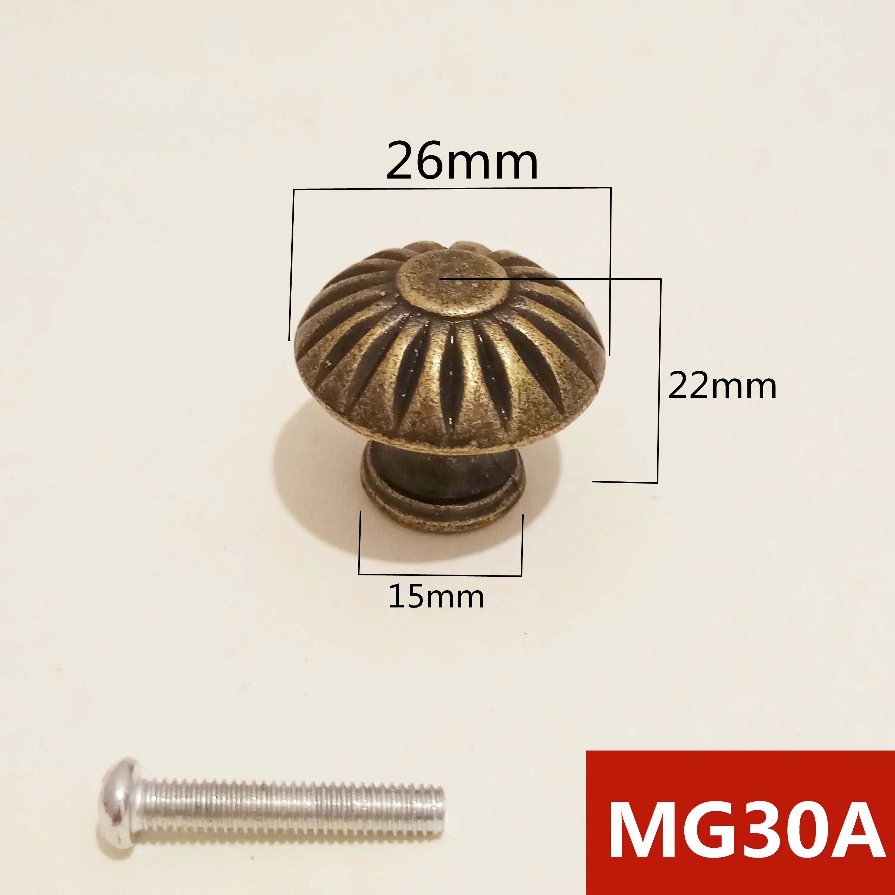 2pcs/Lot Wonzeal Vintage Small Case Cabinet Cupboard Drawer Pull Handle Dome Knob Jewelry Box Mini Decorative Knobs Bronze furniture knobs