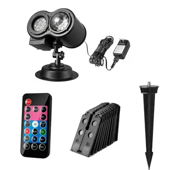 

12 16 Pattern Card Film Projection Lamp Disco Light Party Lights Stage Light Christmas Decorations For Home LED Double-Tube Lamp