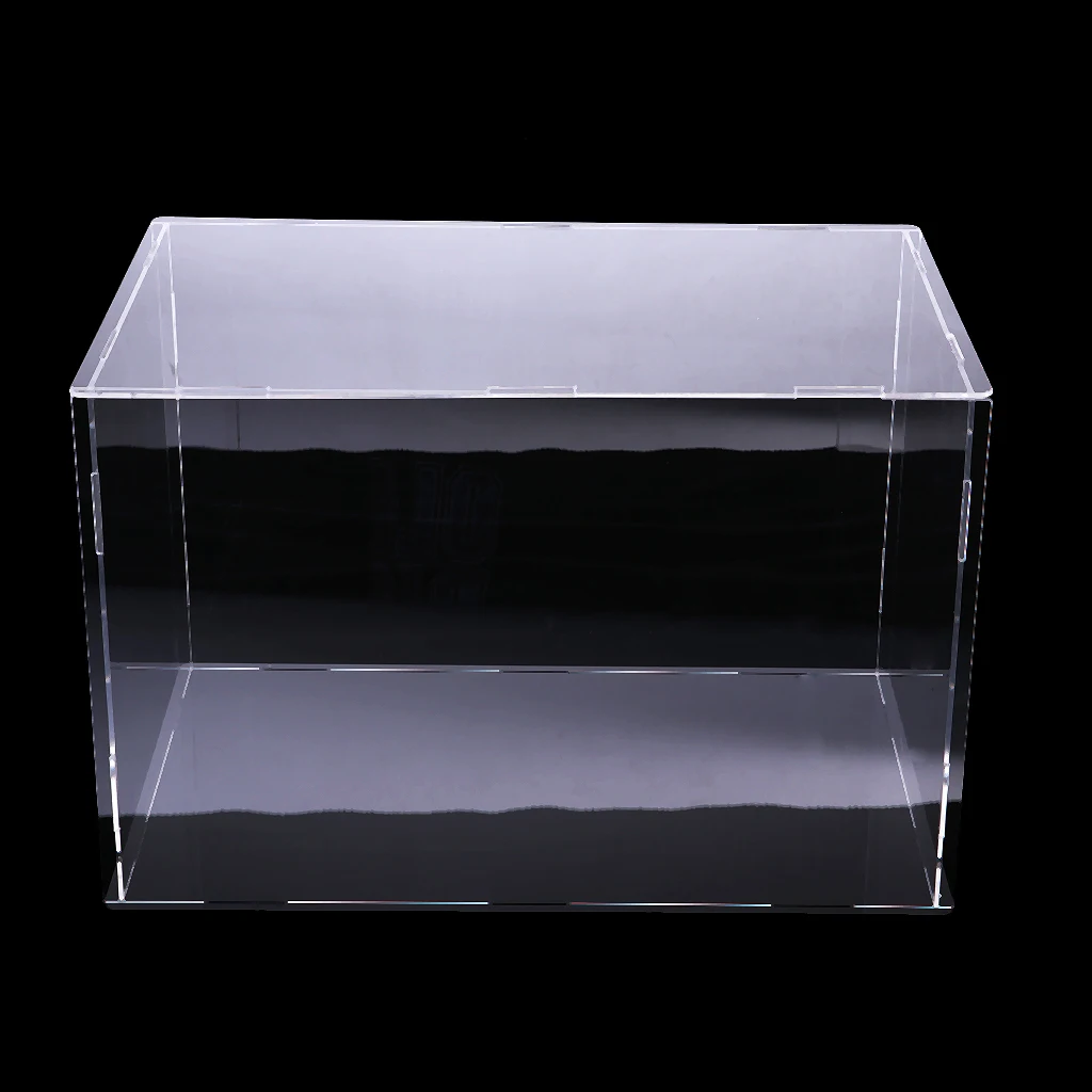 Clear Acrylic Display Box Dustproof Showcase for Action Figure Display Case Cube - Transparent 30x20x20cm