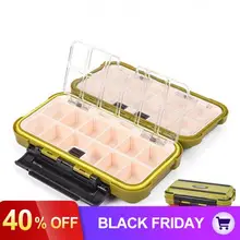 24 отсека двухслойная коробка для рыболовных снастей водонепроницаемая коробка для рыболовной приманки