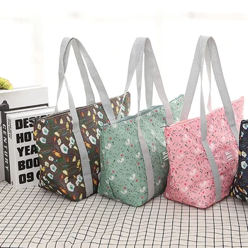 

Floral Printing Thermal Insulated Lunch Bag For Women Girls Portable Carry Tote Cooler Lunch Box Insulated Bag
