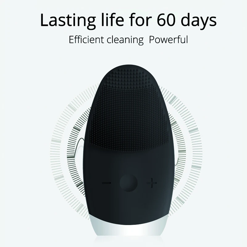 Facial Cleansing Mini Electric Massage Brush Sonic Vibration Massage Silicone Waterproof Face Deep Cleansing beauty Tool