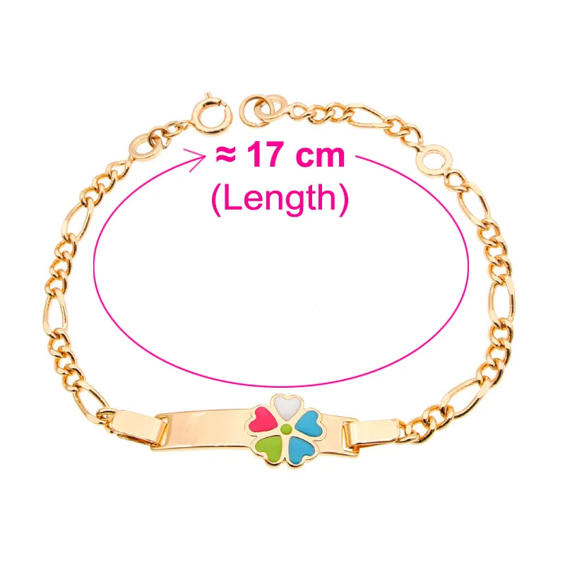 Детские ювелирные изделия детский браслет Pulsera Bebe Pulseira золотой с сердцем Enfant