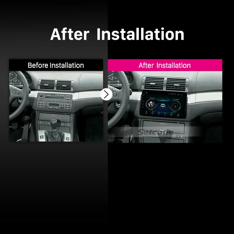 Seicane 9 &quotавтомобильное радио GPS Android 1 для 1998 2006 BMW M3/3 серии E46/2001 2004 мг головное