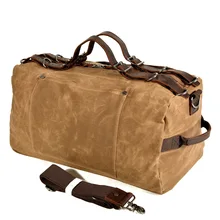 Большая Вместительная дорожная сумка для мужчин, сумка для переноски багажа, Женская водонепроницаемая Холщовая Сумка для выходных