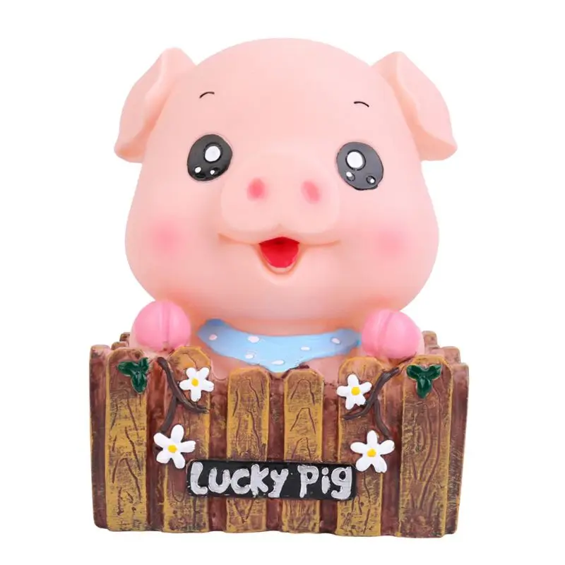 Lucky Pig Мультяшная свинья в форме копилки копилка экономия денег для хранения монет домашние декоративные детские игрушки подарок на год - Цвет: Lucky Pig