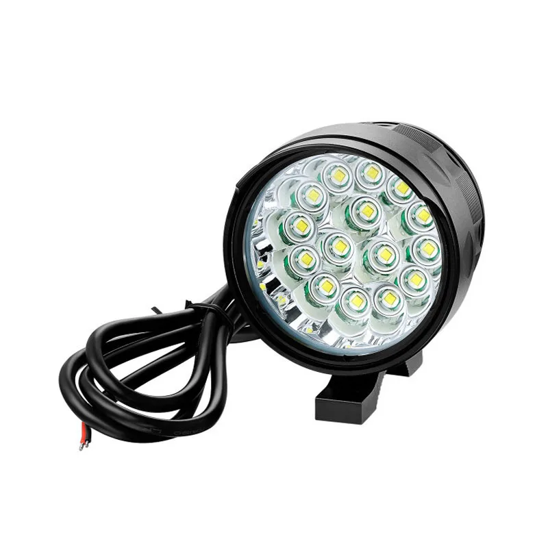 12 V-85 V DC 3-16 XML T6 светодиодный Электрический велосипед ультра яркий водонепроницаемый 3000-16000лм мощный головной светильник мотоциклетный светильник