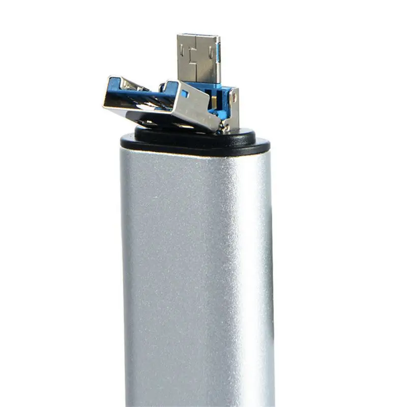 Мини Портативный 3-в-1 кард-ридер адаптер USB-C USB 2,0 OTG TF защищенная цифровая Карты памяти и аксессуары для мобильного телефона, компьютера