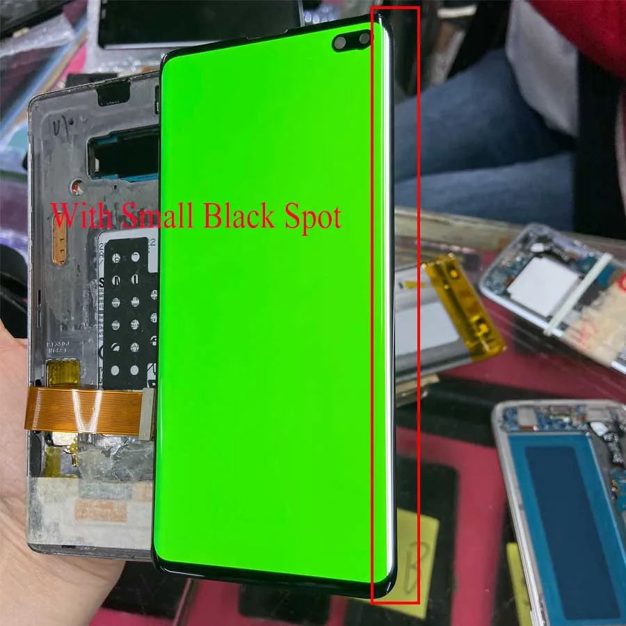 

For Samsung S10+ S10 LCD Display Touch G975 LCD Display For Samsung S10 Plus LCD Band Line Display Mobile Phone Defective Screen