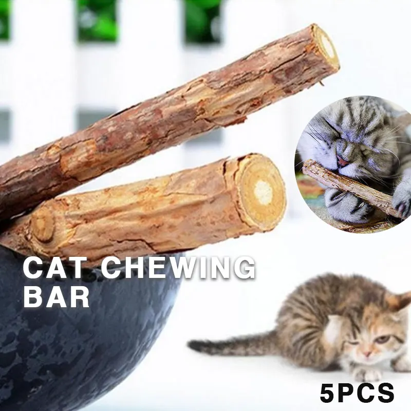 Pet Snack деревянный котенок длинный эффект кошачья кошка Жевательная палочка 7 г 5 шт. Nepeta Cataria