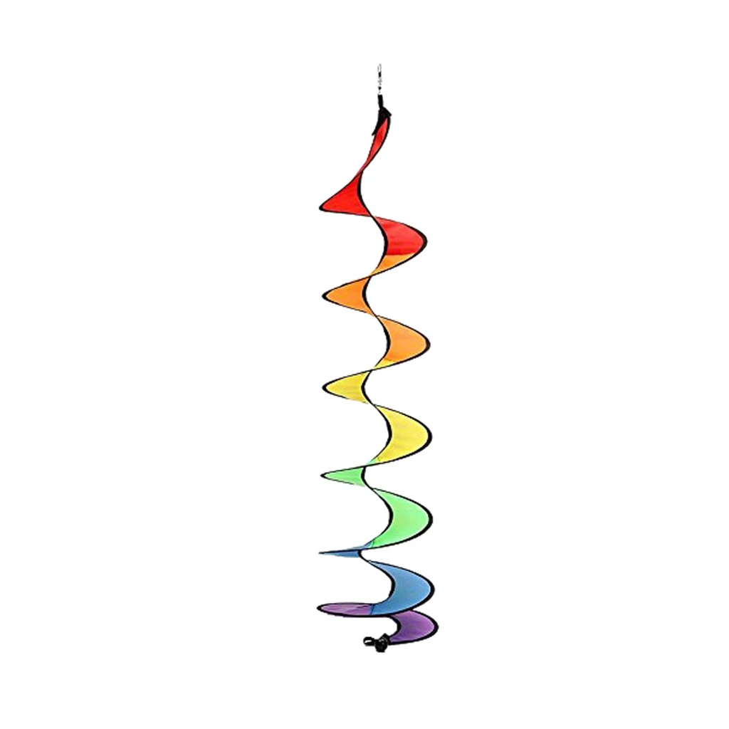 Rainbow  Spinners Wind Twisters Outdoor Hanging Garden Decoration, Hot Air Balloon Accessories Flowing 