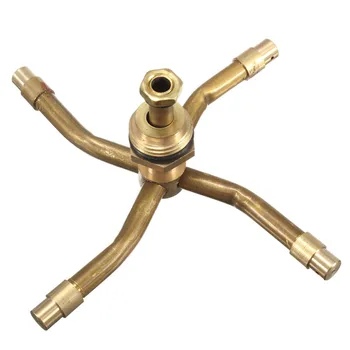 

4 Ways 1/2" Brass Misting Garden Lawn Sprinkler Irrigation Fountain Nozzle 360 Degree Rotary Spray Head