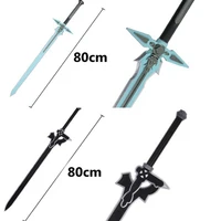 80cm Sword Art Online Dark Repulser Kirito Kirigaya Sword Kirigaya Kazuto cosplay prop Yuuki Asuna black sword cosplay prop tool 2