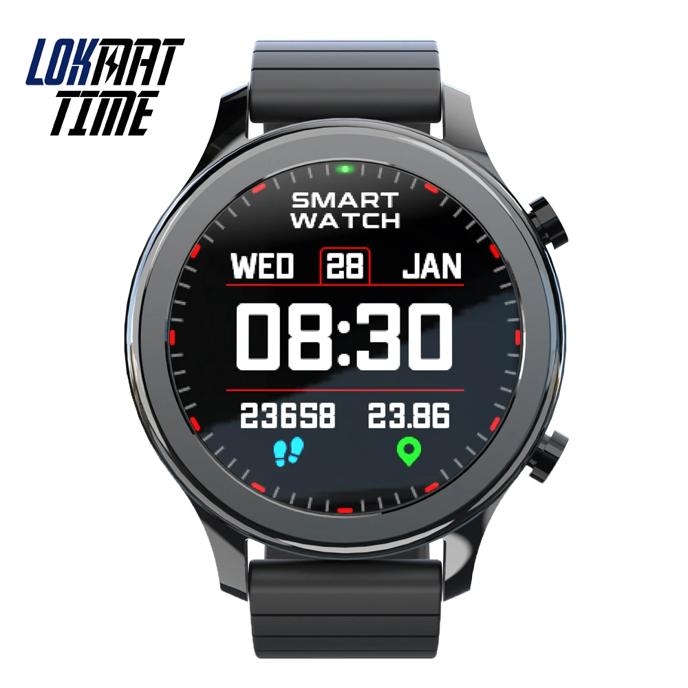Lokmat Time Fashion Smart Watch Bluetooth Calls Fitness Tracker Smart Watches Men Women Heart Rate Monitor for Android iOS