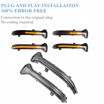 

Dynamic LED Turn Signal Light Side Mirror Indicator Sequential Blinker For BMW 8 3 Series G14 G15 G16 G20 M5 F90 2018 2019