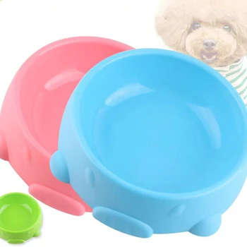 

2020 New Creative Cartoon Animal Pet Bowl PP Dog Cat Food Bowl Single Bowl Pet Cat Drinking Water Bowl