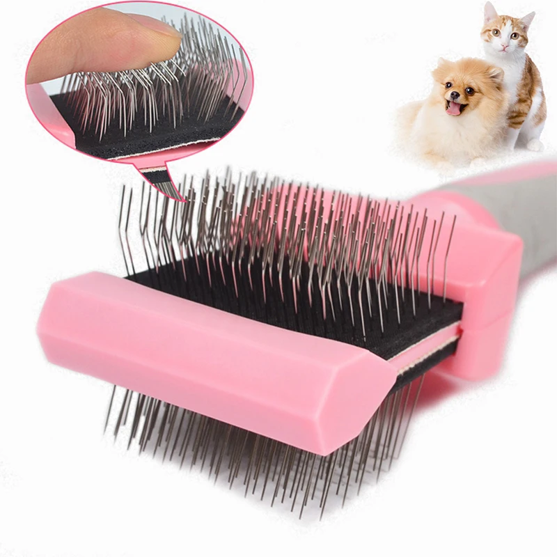 Double-sided Pet Comb Big Dog Brush Beauty Comb for Cats Dogs Hair ...