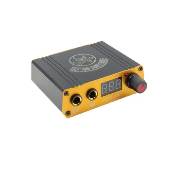 

Tattoo Power Supply New Arrival Professional Black Double Digital Display Permanent Makeup Tattoo Power Supplies Free Shipping