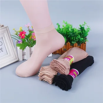 

10 Pairs Summer Ultra-thin Socks Transparent Silk Socks for Women Free Shipping