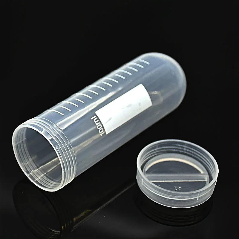 

Plastic Centrifuge Tubes With Clear Scale100 ml Test Tube With Screw Cover Graduation EP Sample Tube Diameter 38 mm 30 / PK