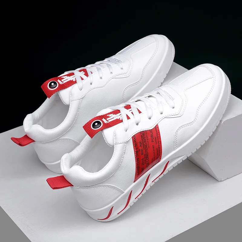 

Summer Online Celebrity Sneakers Men 2019 New Style Leather Shoes Versatile Casual Korean-style Trend MacBook Shoe Breathable Au