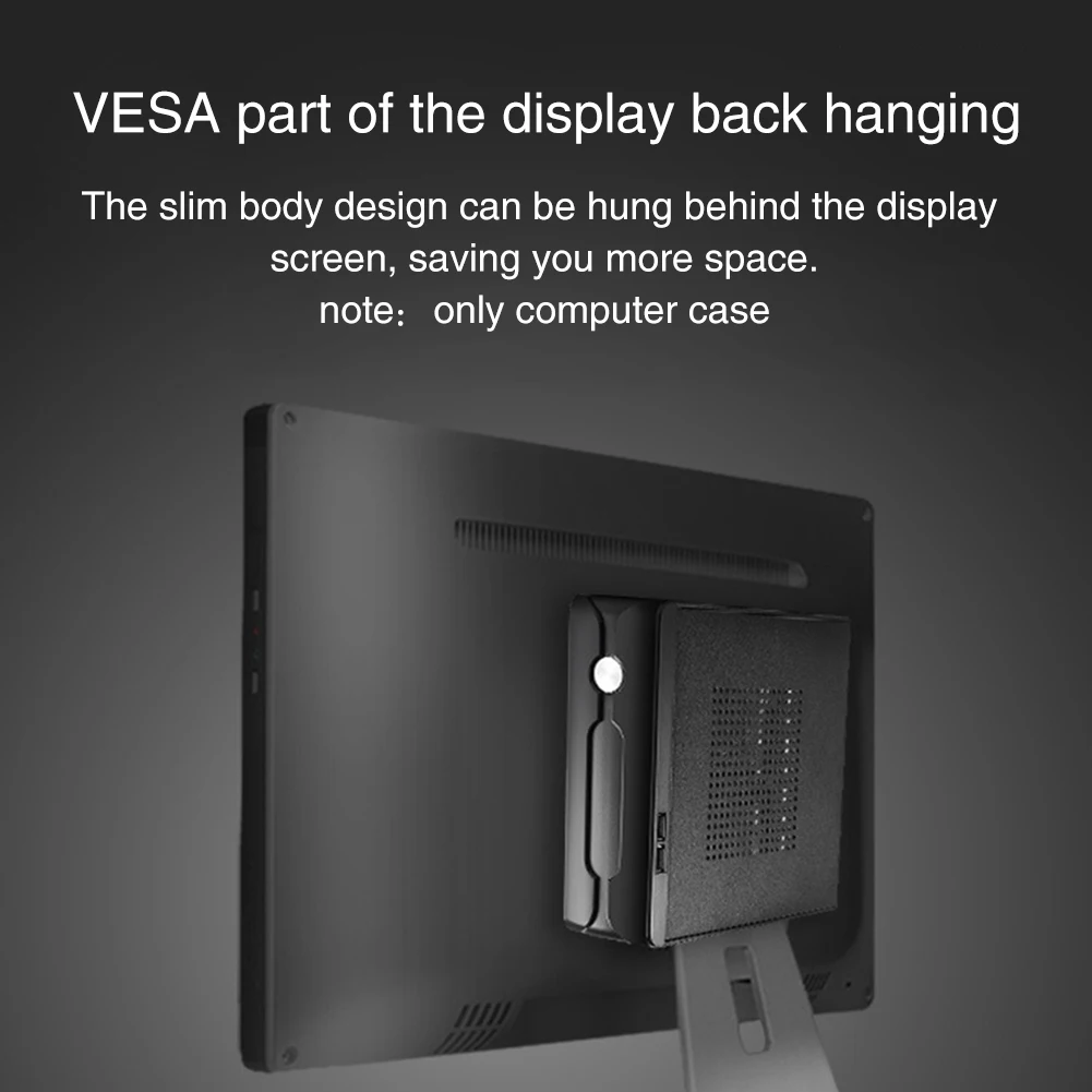 HTPC домашний 2,0 USB Электропитание чехол для компьютера металлический офисный хост Практичный Настольный мини ITX горизонтальный с отверстием радиатора шасси