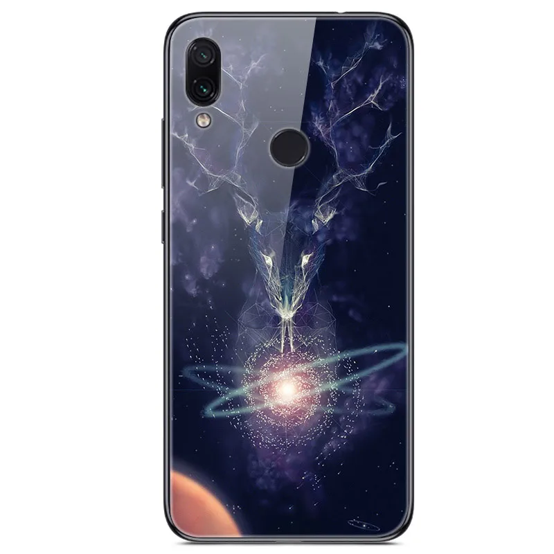 14 Для Xiaomi Redmi Note 7 Чехол из закаленного стекла твердая задняя крышка для Xiomi Redmi Note7 мягкий чехол для телефона бампер на Redmi Note 7 Pro - Цвет: 14