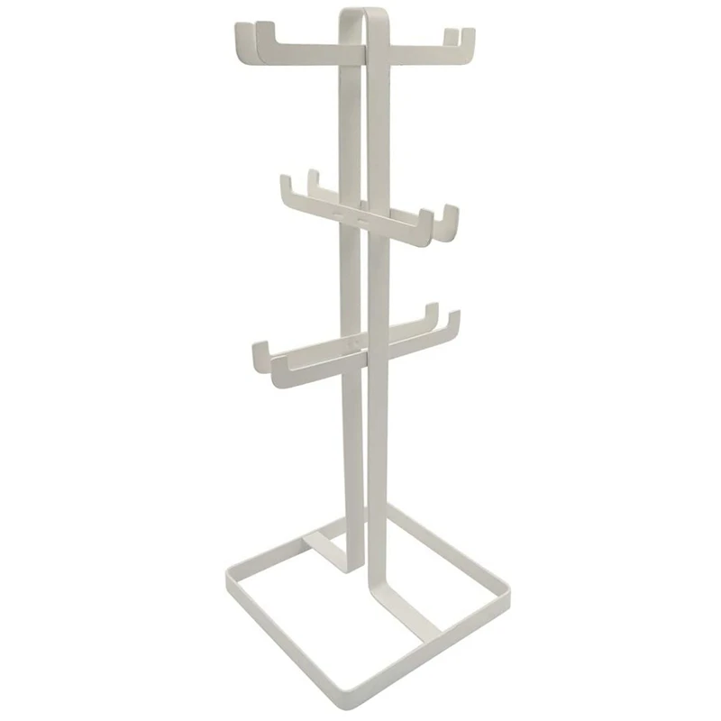 Coffee Mug/Cup Tree Stand- Wine Glass/Jewelry Organizer-White Metal | Дом и сад