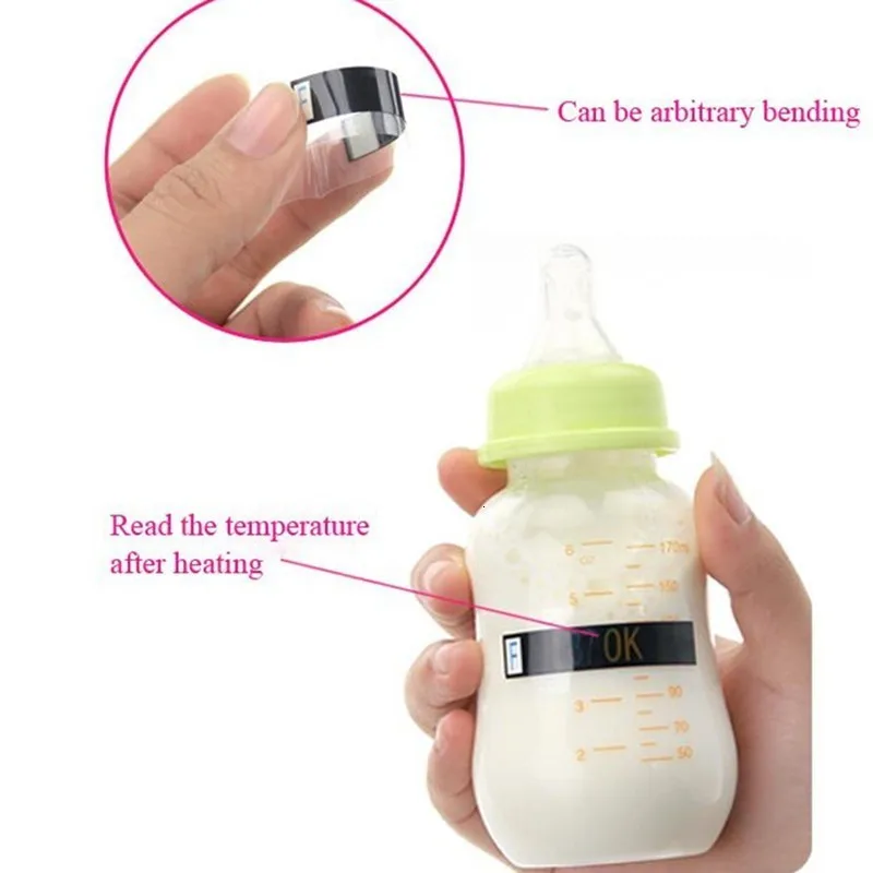 Milk bottle test strip thermometer paper label temperature measurement card temperature thermometer safety baby thermometer