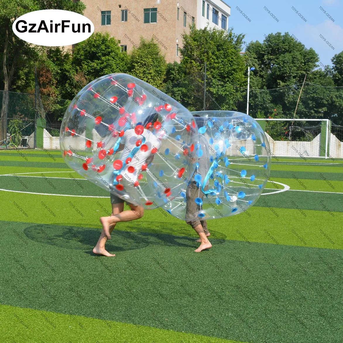 colorful inflatable human bumper soccer balls for outdoor team training