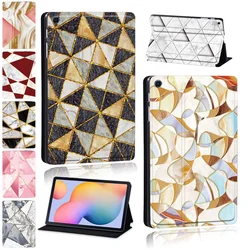 Para samsung galaxy tab s6 lite/tab s7/tab s4/tab s6/s5e (t720/725) tablet caso capa de couro do plutônio + stylus