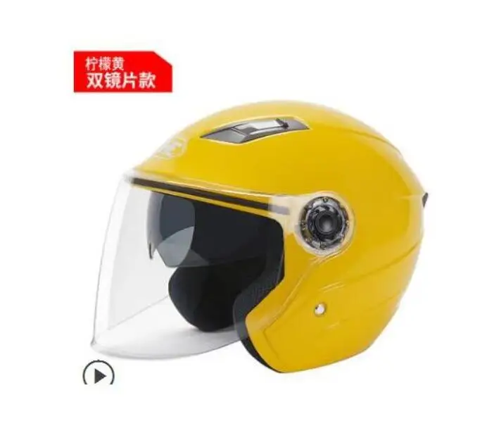 YOHE YH-837A для мужчин и женщин с двойными линзами теплый полушлем четыре сезона лето, защита от солнца электрический мотоциклетный шлем 8