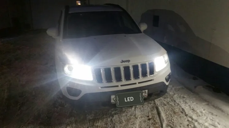 Для Jeep Compass- 2x CANBus белый PSX24W 2504 3157 3157K 3157-SCK светодиодный проектор передний дневной ходовой Светильник лампы