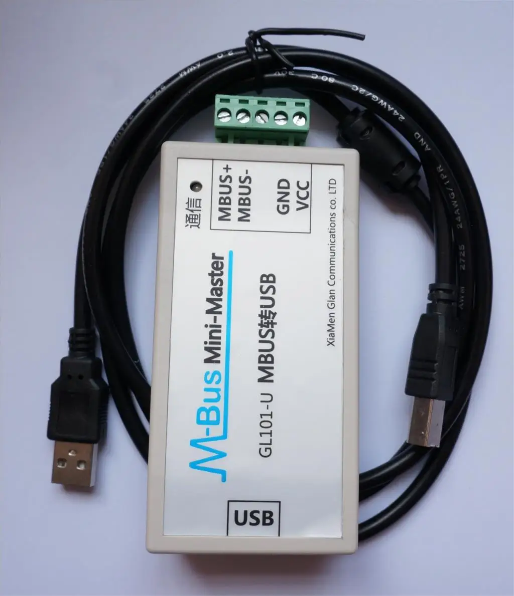 MBUS к Modbus RS485/RS232 главный преобразователь M-Bus модуль удаленно считывает до 500 рабов - Цвет: GL101-U MBUS-USB