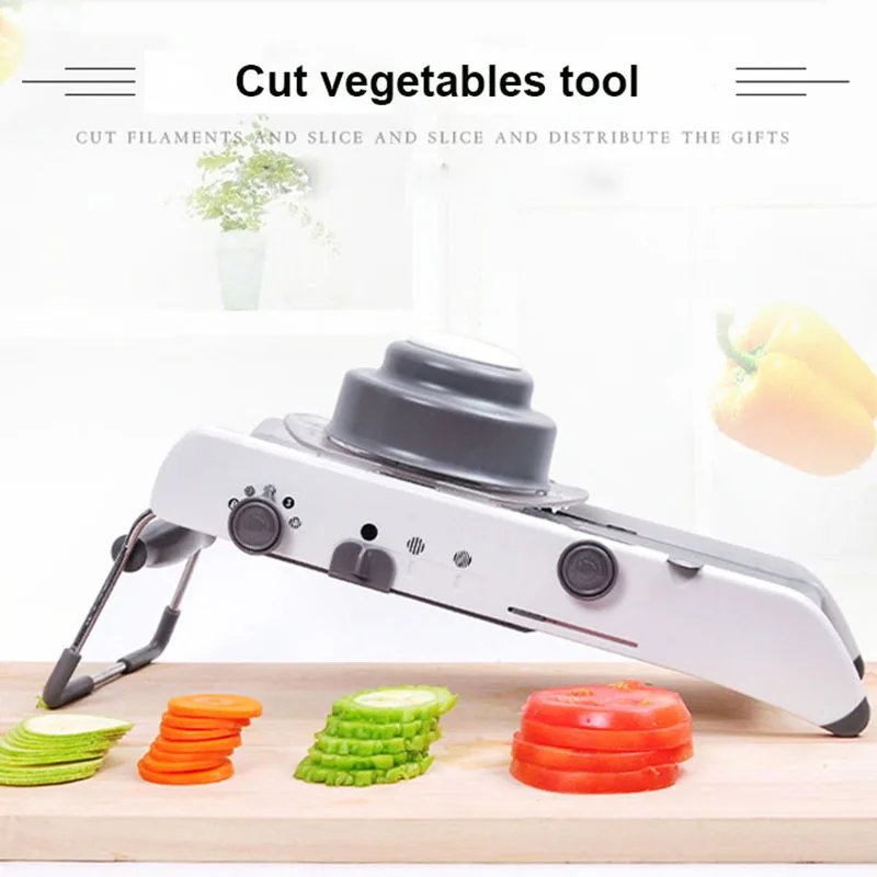  Manual Professional Grinder Stainless Steel Slicer Vegetable Kitchen Tool Multi-Function Adjustable
