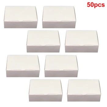 

50pcs Cupcake Birthday Party Favour Wedding Baby Shower Single Slice Sweet Card Paper Wrap Muffins Candy Gift Cake Box Festival