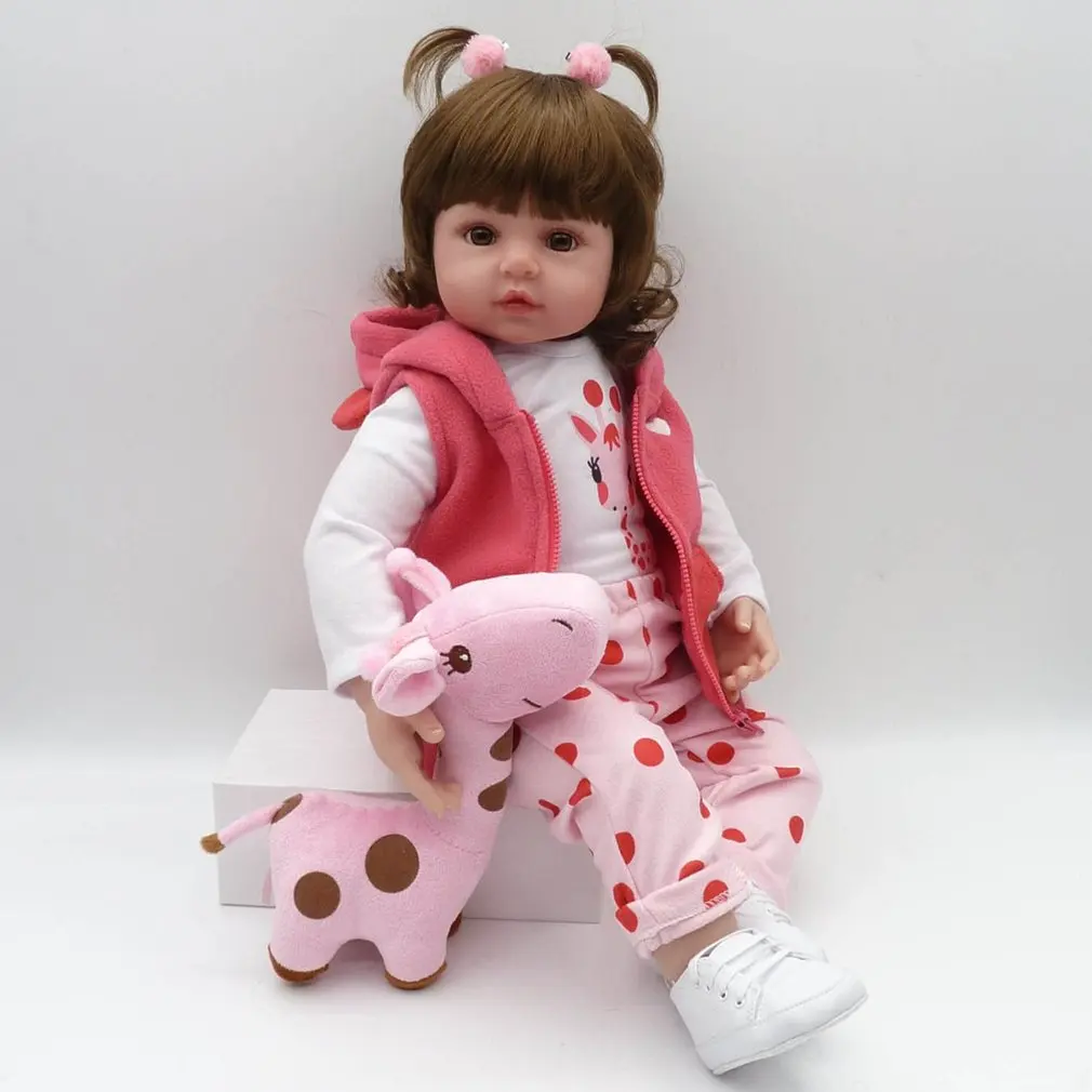 48 см мягкие милые куклы-Реборн, реалистичные живые младенцы, кукла, имитирующая окружающую среду, Детские креативные подарки, имитирующие детские подарки