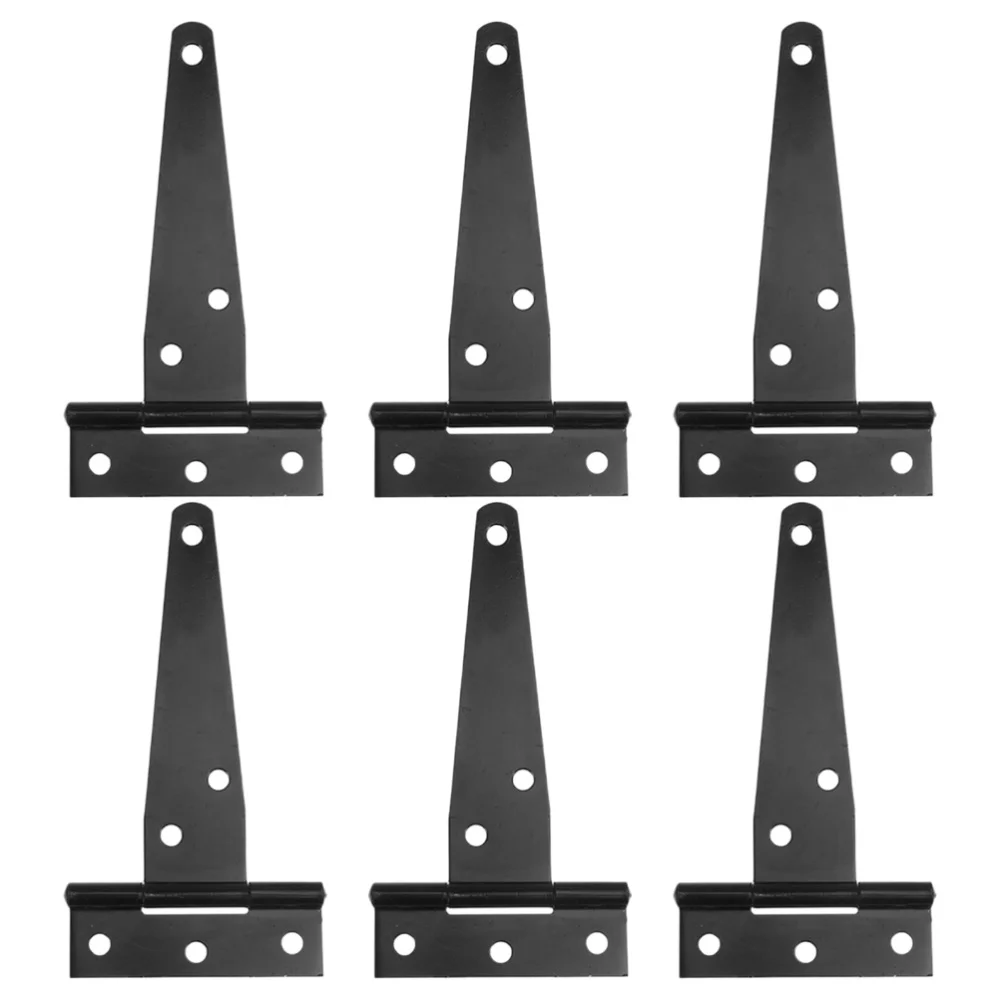 

6Pcs T Shape Hinges Useful Durable Furniture Hinge Box Hinge