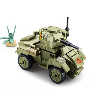 

WW2 Military Pazer Tank Army Vehicle Compatible Aircrafts War Plane Fighter Jet Armored Car Building Blocks Bricks Toys