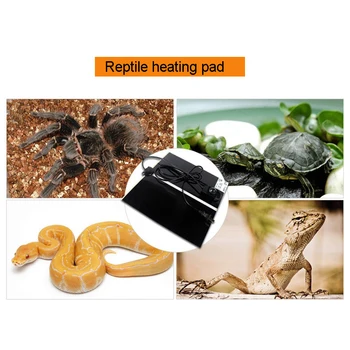 

Reptile Heating Pad Adjustable Temperature Controller Incubator Mat Tools Terrarium Reptiles Heat Mat 5-28W Climbing Pet EU Plug