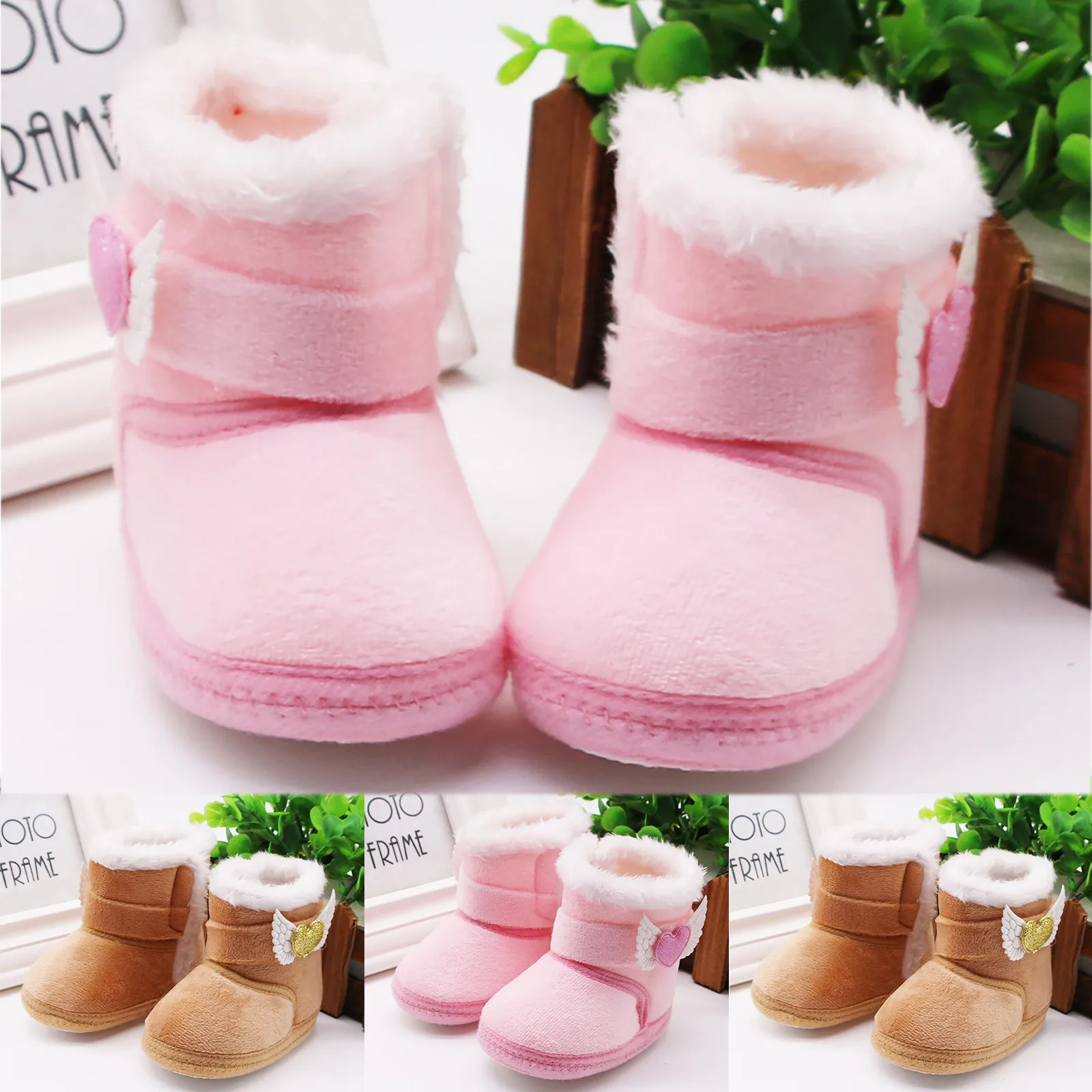Winter Toddler Infant Kid Warm Snow Boots Boy Girl Cotton Shoes Boots Sneaker US 