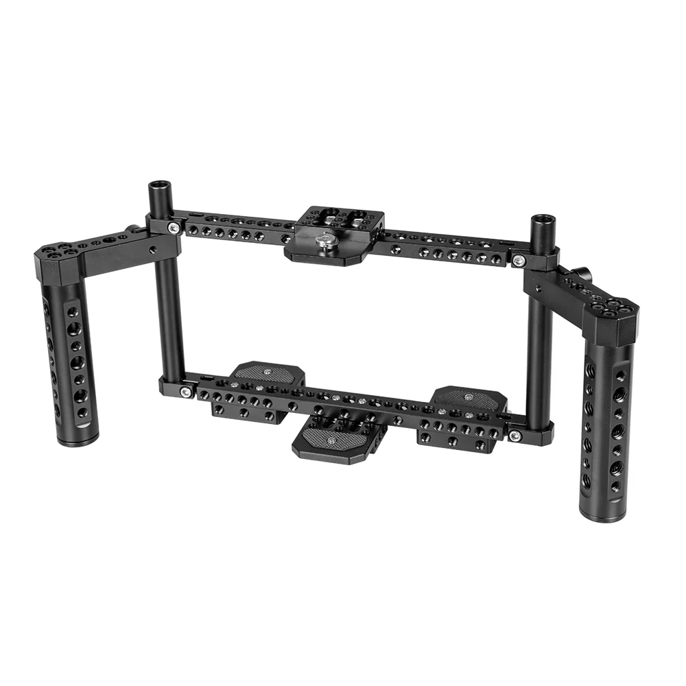 Câmera com Dupla Kit de Gaiola Hdrig Universal Monitor Queijo Alças Aperto Câmera Gaiola Equipamento Fotografia Acessórios 7 - Image 3