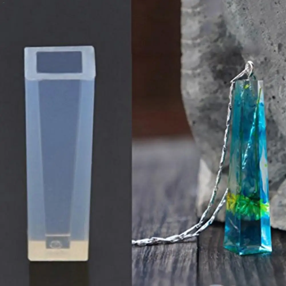 DIY ювелирные изделия ручной работы кристалл мягкая эмаль формочка для силиконовой Подвески полоски куб, цилиндр в Форме Пирамиды Кристалл силиконовая форма