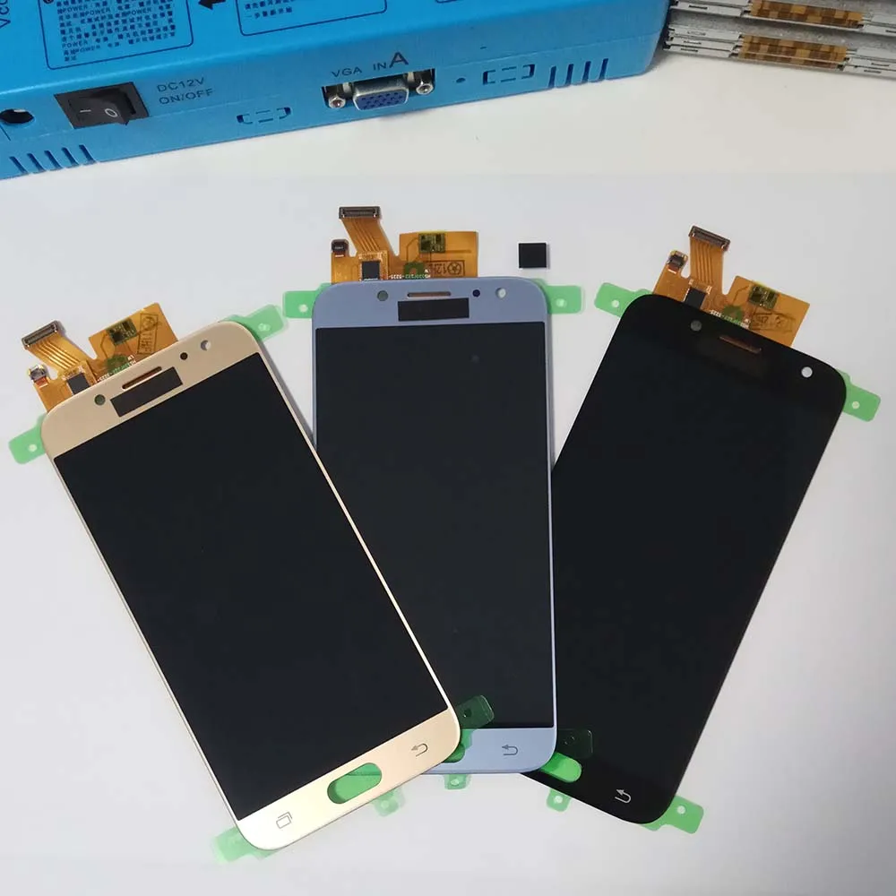 Can Adjust Brightness J530 LCD For Samsung GALAXY J5 J530F Display J530Y LCD Touch Screen Digitizer Assembly+Frame replace