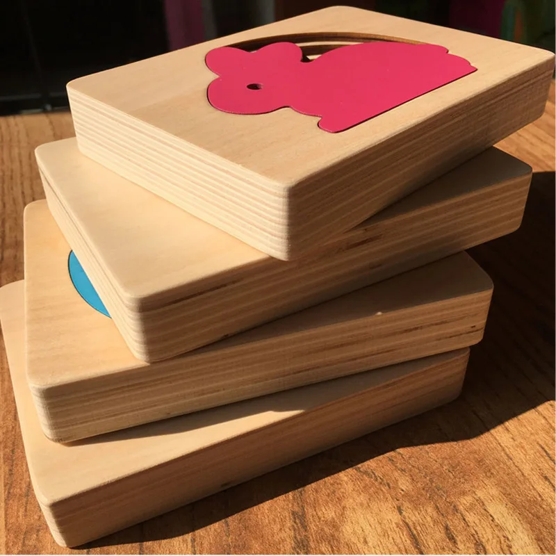 Монтессори Деревянные игрушки для детей, детские Мультяшные 3D пазлы, многослойные пазлы, детские игрушки, детские обучающие средства для раннего развития