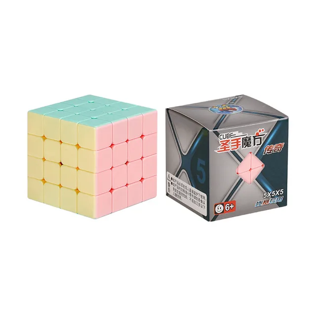 New Color Magic Cube Shengshou legend Macaron Stickerless Magic Cube 5x5x5/4x4x4/3x3x3/2x2x2 Cubing Classroom Macaron Speed Cube 4
